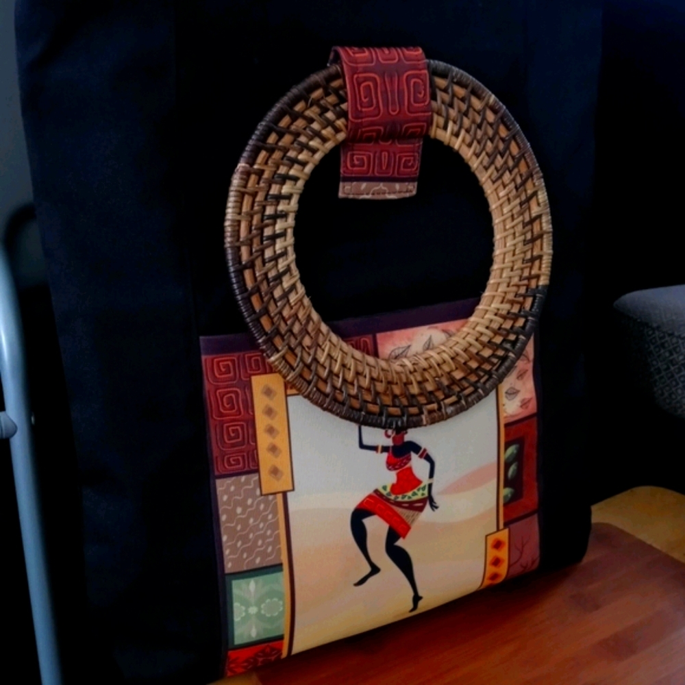 1PC Beautiful Afrocentric Deluxe Tote Bag - Picture 11 of 15